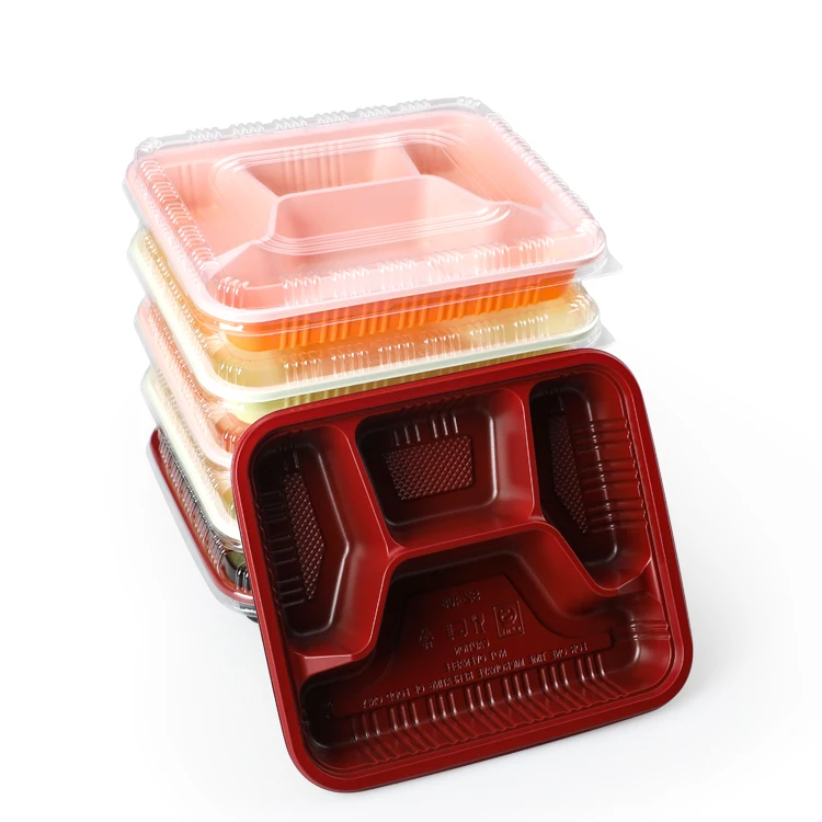 SZ-408 food storage plastic disposable 4-compartment food container