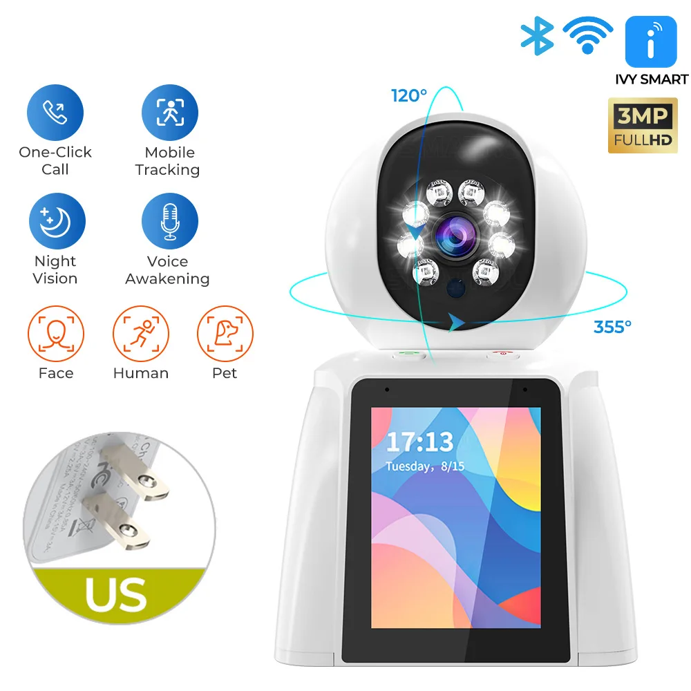Look at APP ai two-way visual surveillance camera home mobile phone remote HD video intercom camera head display