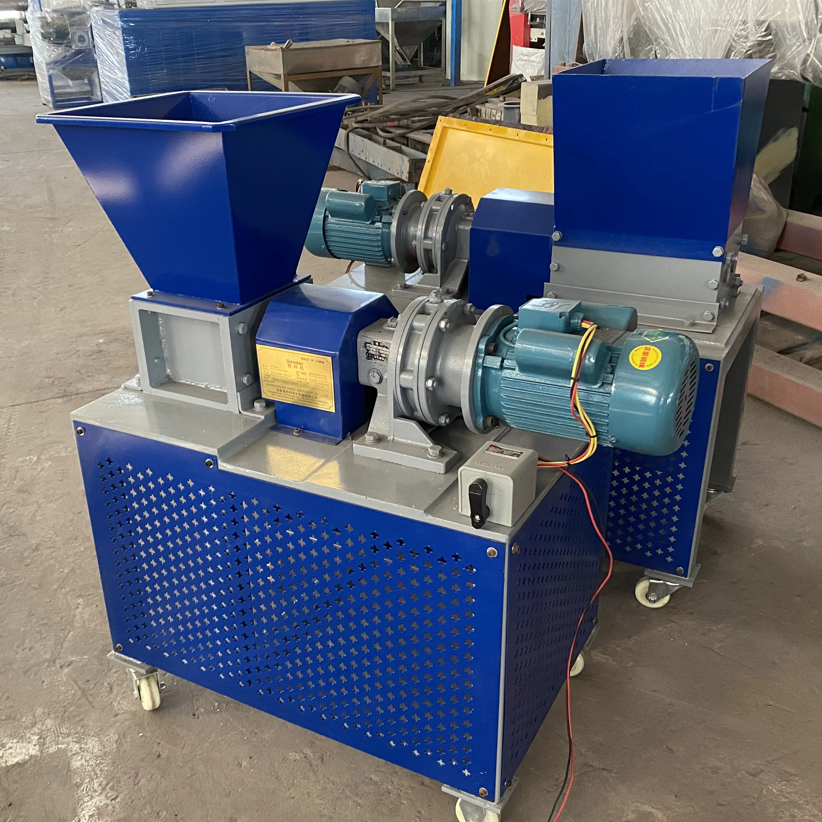 Длительный срок службы, домашний мини-измельчитель бумаги из пластика с двумя валами