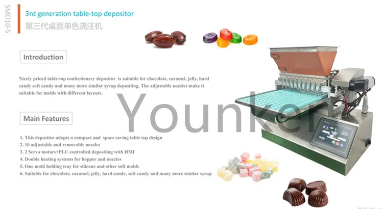 Factory Small Lab Mini Confectionery Vitamin Gummy Bear Soft Candy Making Machine