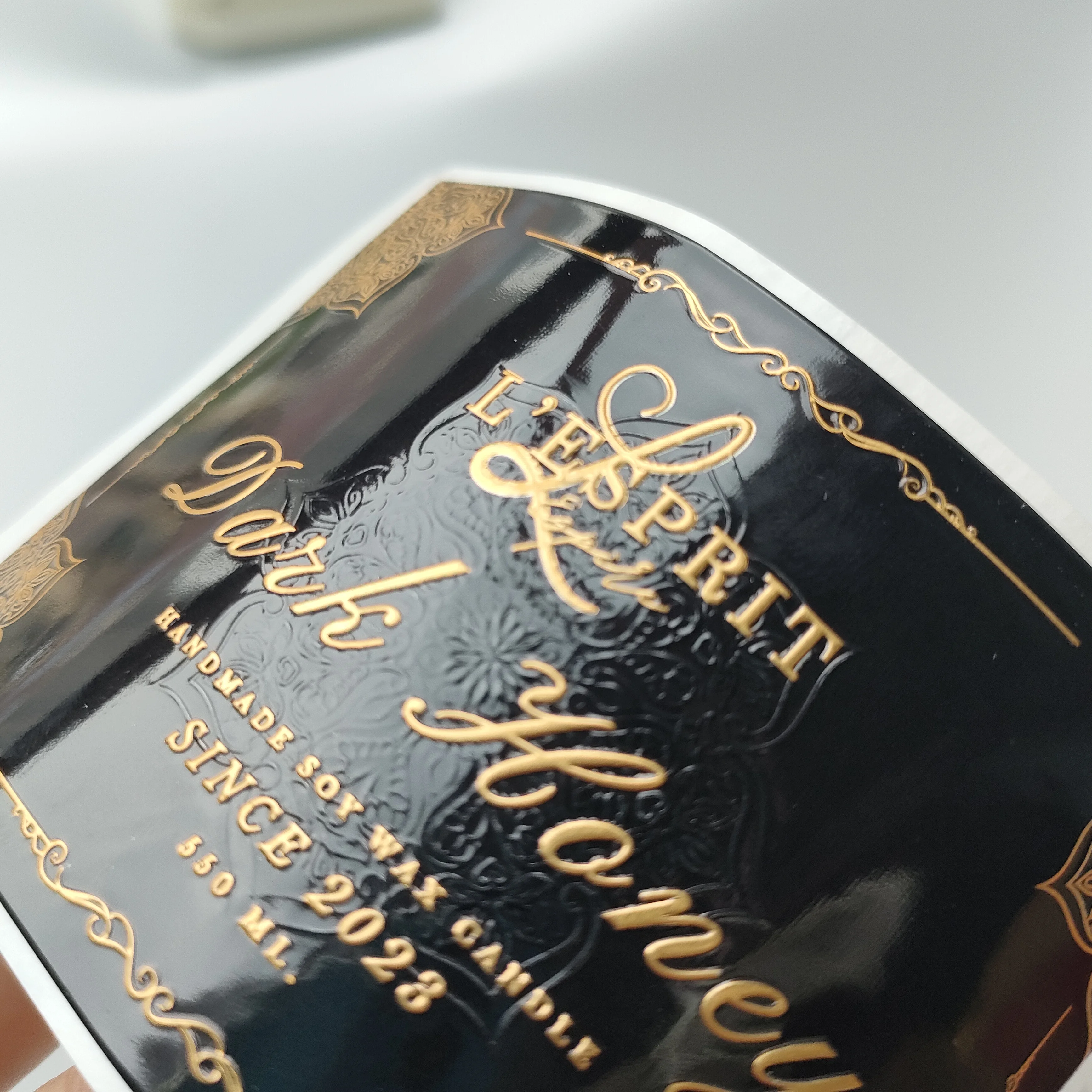 Personalized Wine Bottle Tags Roll Paper For Glass Bottles Foil Wine Labels