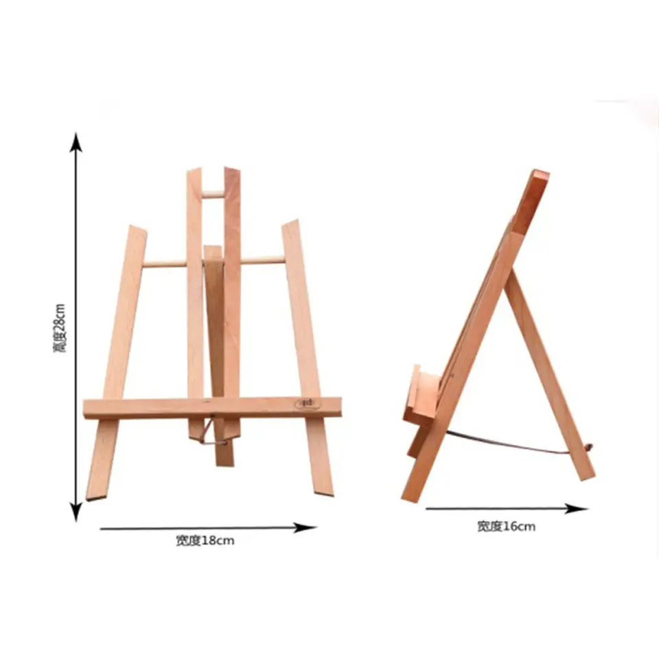 Wholesale Portable Small Tabletop Display Stand Canvas Holder Mini Wood Painting Easels