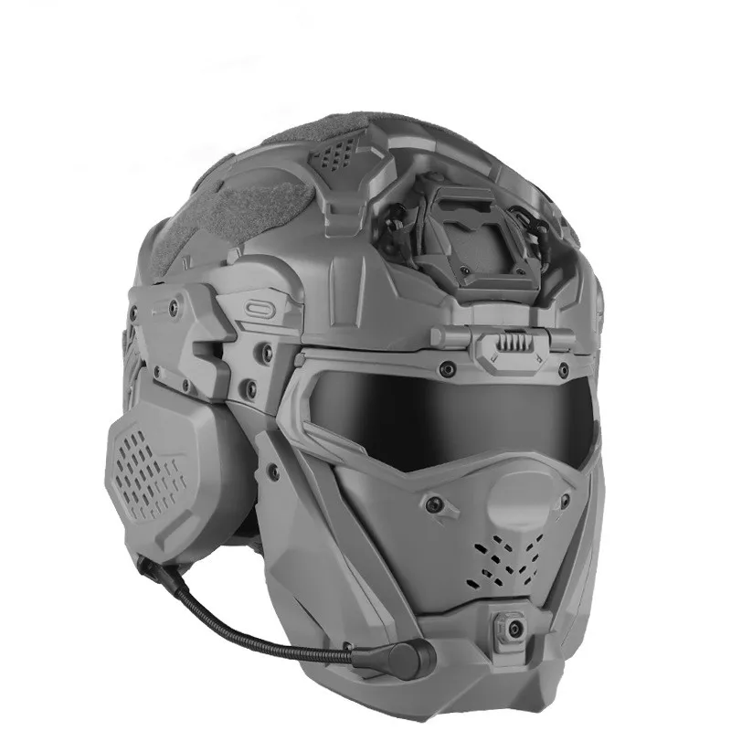 MUCHAN For combat helmet plain full face helmet color version with built-in communication headset