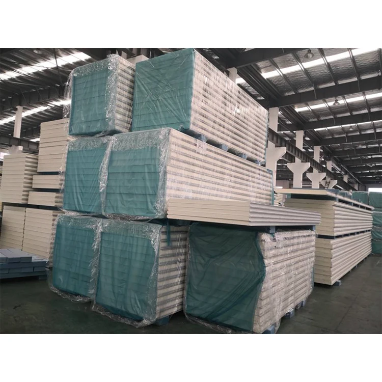 50mm Thick Thermal Insulation Quality PUF Foam Sandwich Wall Panel Sheets