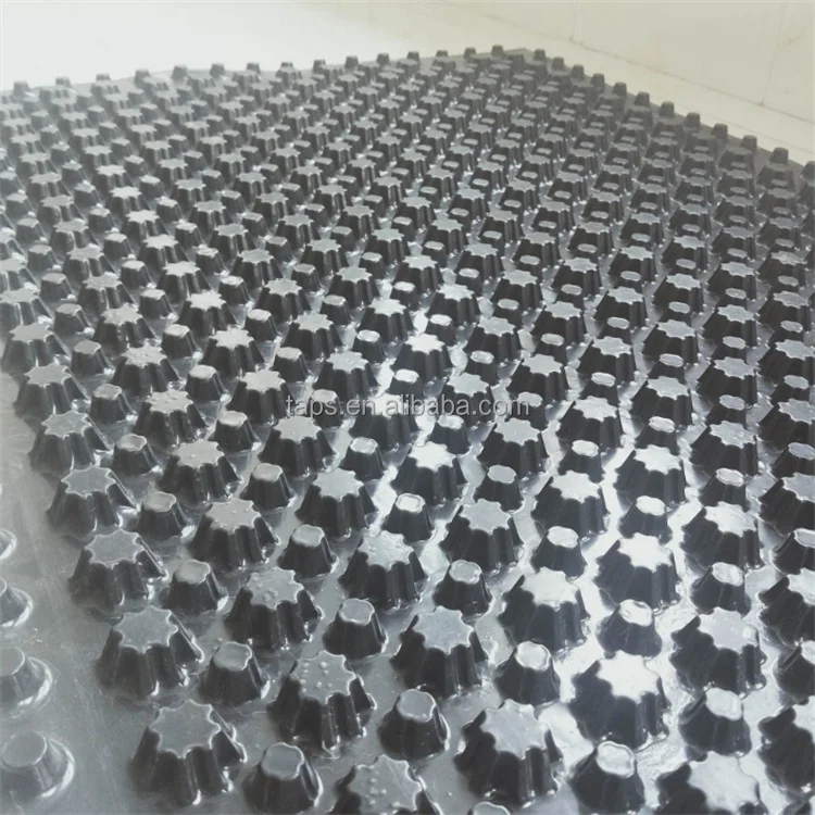factory price Hdpe Plastic Dimpled Drain Board Dimple Drainage Sheet