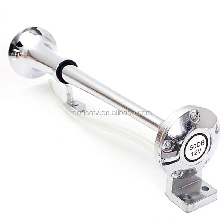 Chrome 150dB Single Trumpet Speaker 12V 24v Electric Air Train Horn Compressor For Car Truck