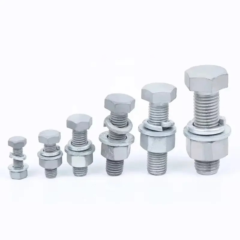 Factory supplied DIN933 Zinc Plated Hex Hexagon Head bolt for sale