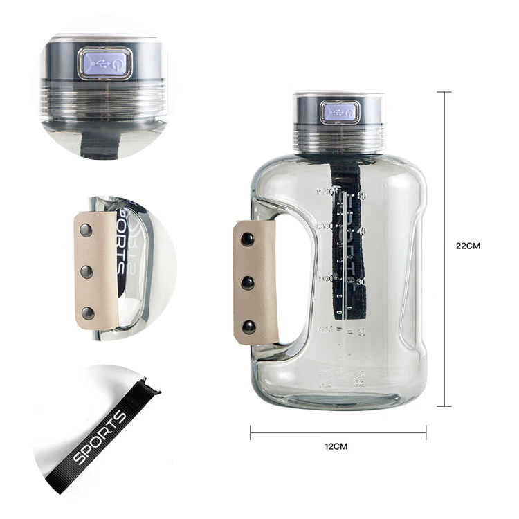 Personalized Executive Logo New Design Dupont Pem H2 Alkaline Ionized 50Oz Generator Hydrogen Rich Water Bottle Cup Portable