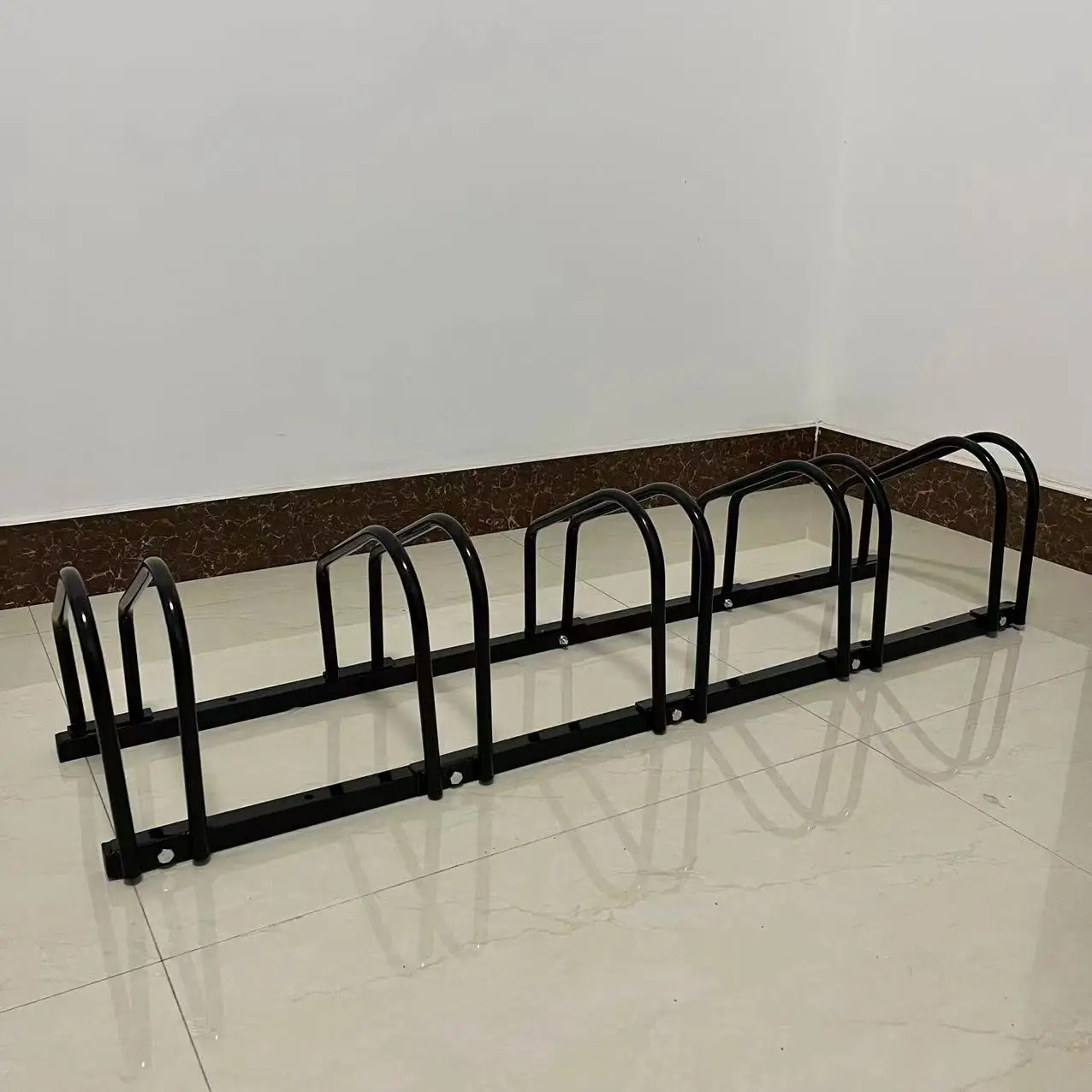 5 Bikes Floor Stand Bike Rack Floor Bicycle Stand