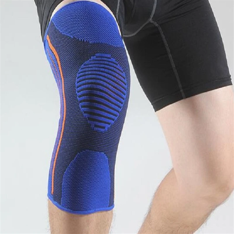 Factory Price Custom Knee Support Tool Hot Selling Customized Logo Non-Slip Nylon Compression Knitted Brace Sleeve