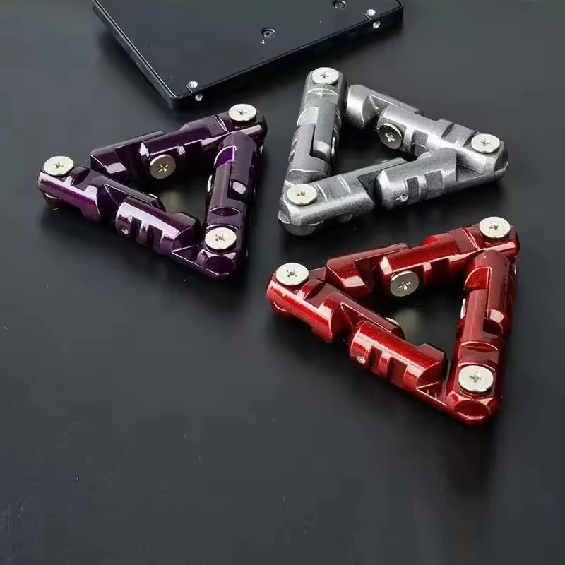 Triangular Fidget Roller Metal Fidget Toys Autism Sensory Toys Hand Spinner Anxiety Stress Relief Creative Toys