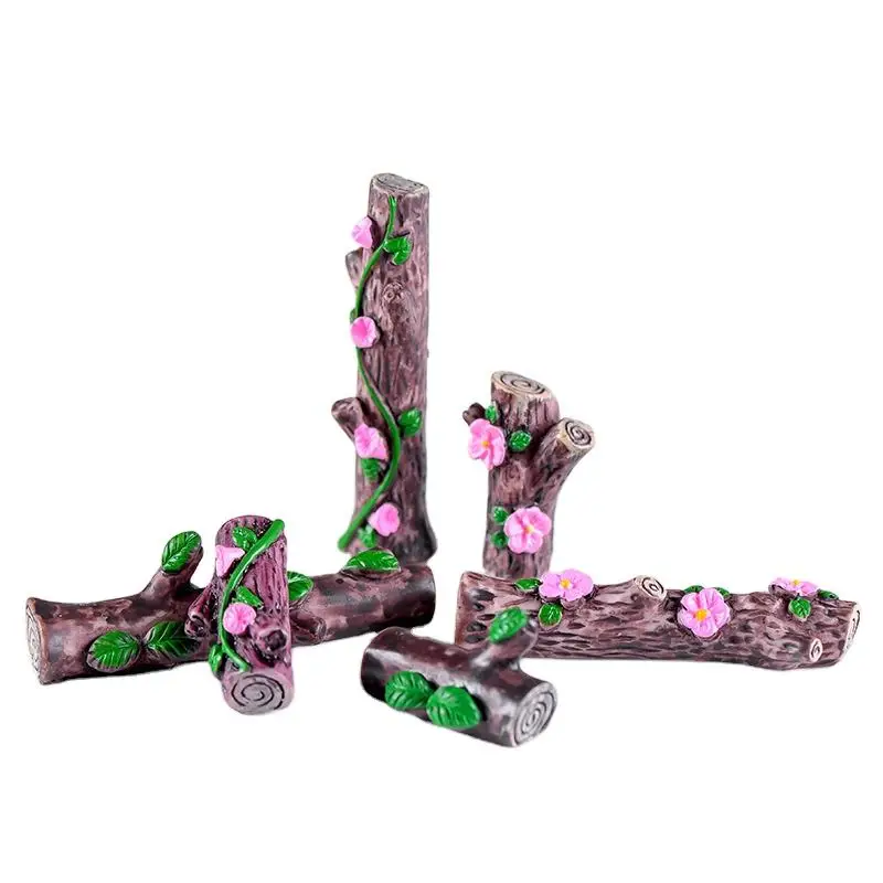 Resin Pile Stool DIY Small Accessories Moss Miniature Landscape Decorations Fairyland Garden Crafts Set Home Decoration Europe