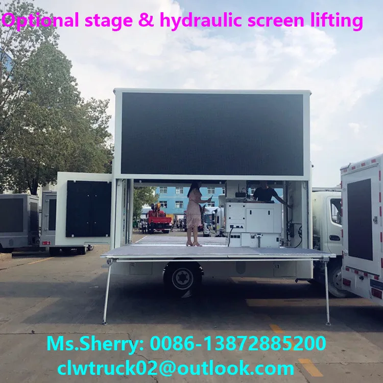 3 Sides P5 High Resolution LED Billboard Box Mounted on Truck