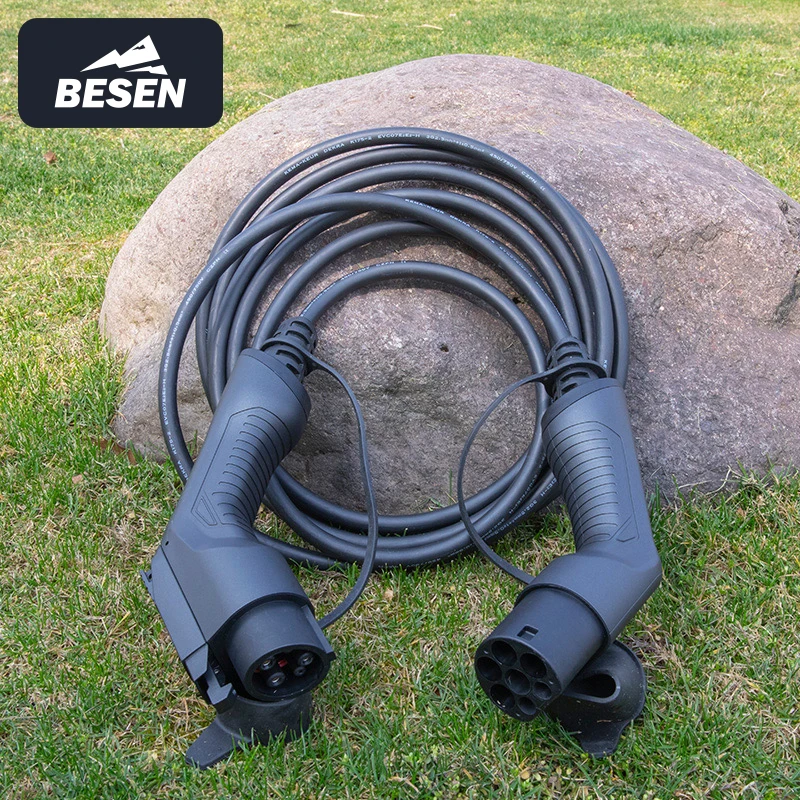 32A Type 1 to Type 2 Connector Electric Car Charging Station EV Charger Connector