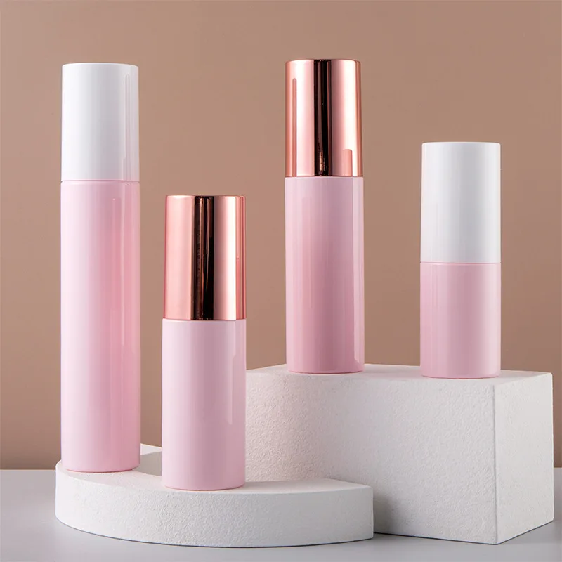 New spot pink lotion bottle 30ml 50ml 60ml 80ml spray bottle with cover