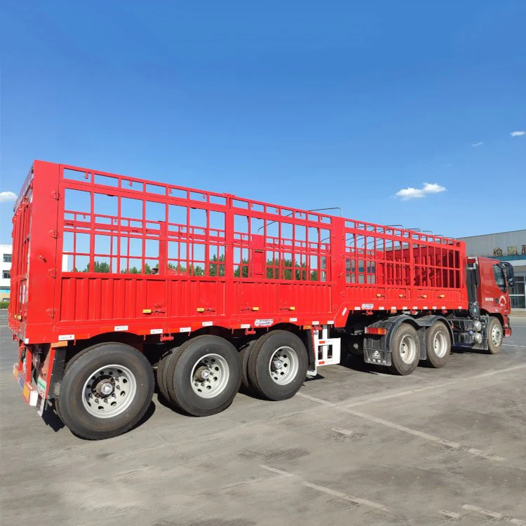 Heavy Duty 3 Axles 60 Tons 40ft Side Wall Fence Cargo Semi Truck Trailer
