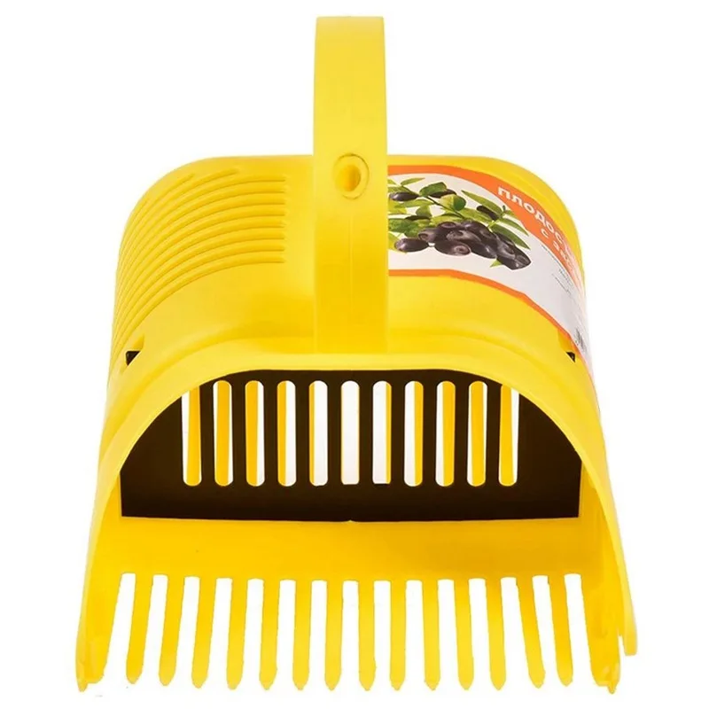 Super Practical Yellow Berry Picker Plastic Comb-shaped Blueberry Rake for Harvesting Fruits Picking Tools Orchard Farm Supplies