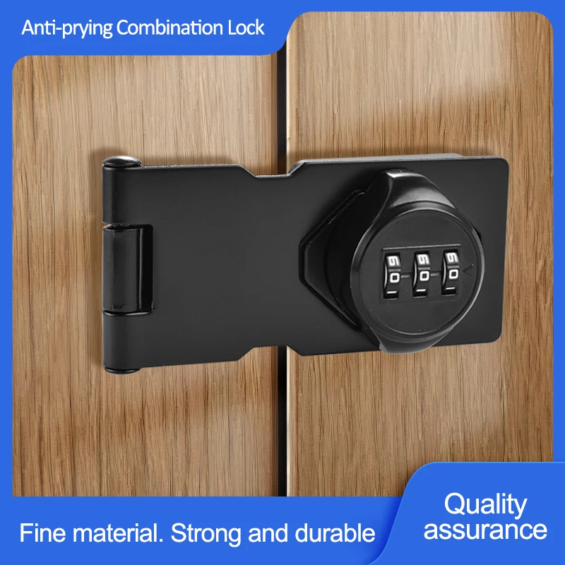 zinc alloy anti prying 3-digit password lock refrigerator locks hardware safety anti-theft file cabinet drawer twist knob locks
