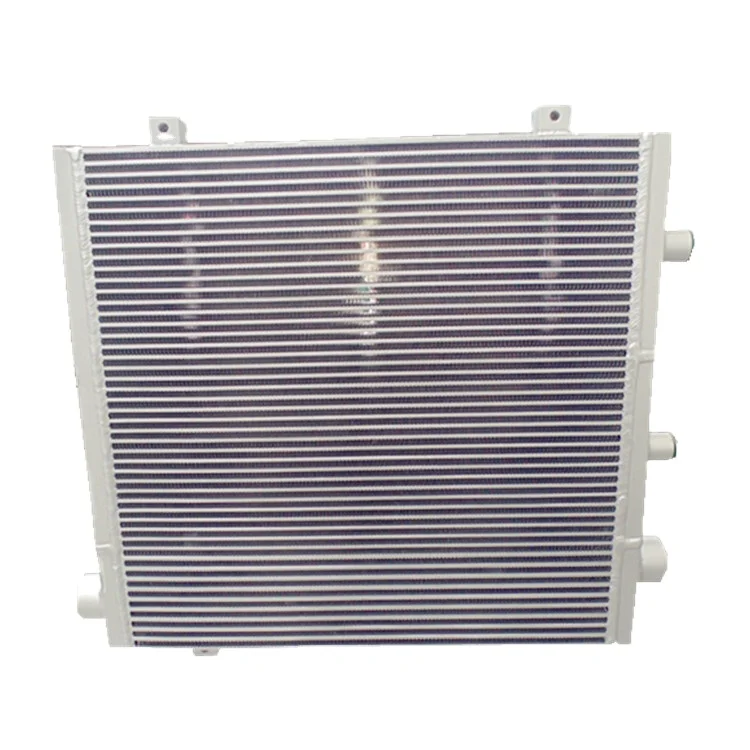 Aluminum air compressor tube fin oil cooler for komatsu pc200 7