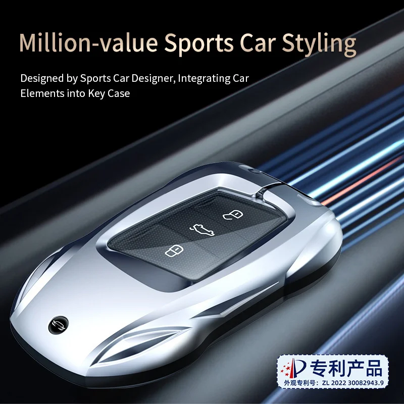 Compatible For Volkswagen Magotan Passat Art eon  Series Car Key Case Cover Golf 8 ID4 Lamando 3 Teramont B8 330 Metal Full Prot