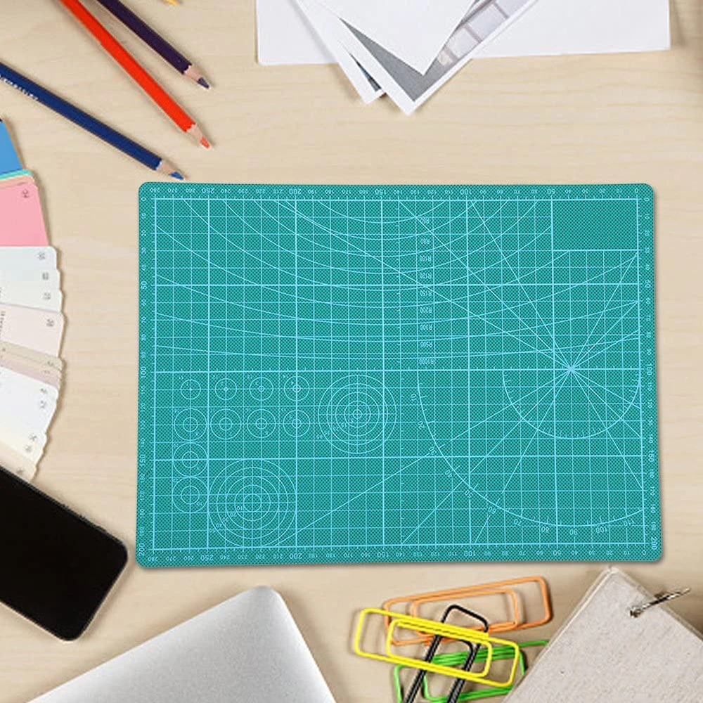  Eco friendly large size art supplies PVC Self Healing Grid Lines Plotter Cutting Flexible Mat A4