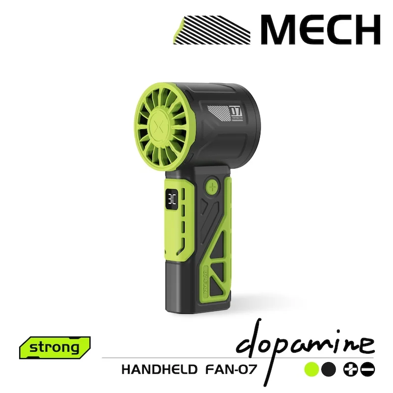 3GOLD Y16 6 Colors 100 Speed Mecha High Speed Strong Wind Hand-held Fan Mini Portable Usb Charging Long Battery Life Fan