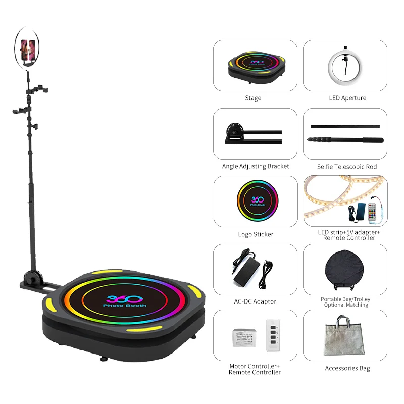 360 photo booth 360 ring camera surround video shooting equipment live artifact Komeituo
