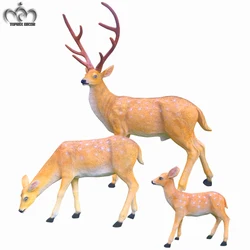 2020 new year theme park decorations led lighted fiberglass animals giraffe elephant deer statue for sale