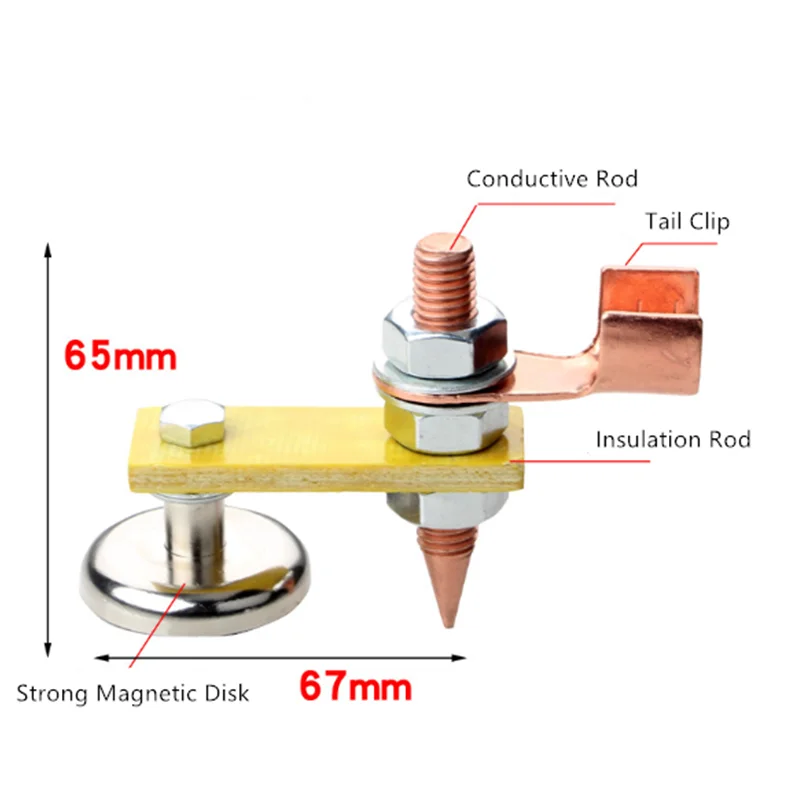 Magnetic Welding Fix Ground Clamp Single/Double Strong Magnetic Welding Support