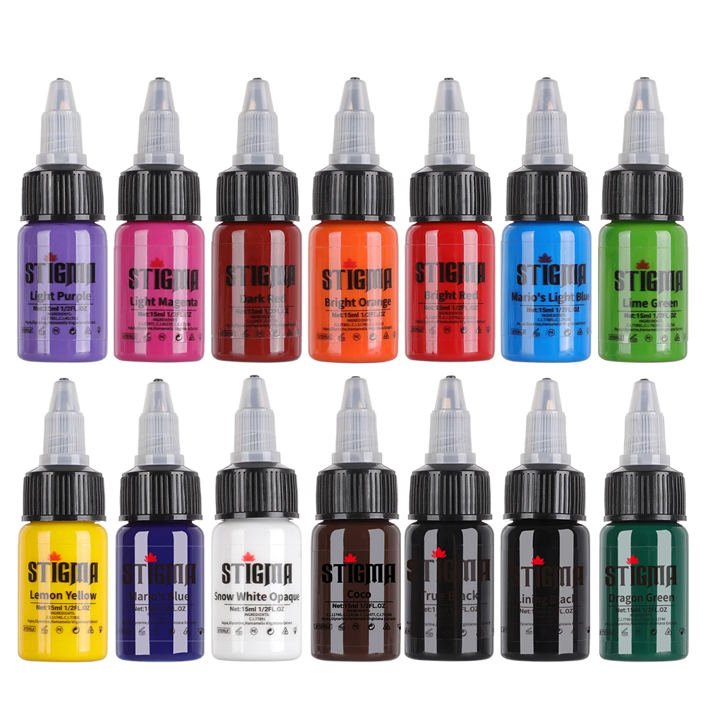 Waterproof professional tattoo ink manufacturer tattoo ink set tattoo ink set for body art