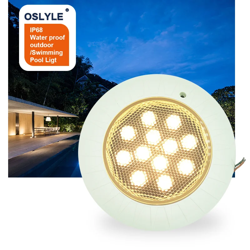 New Underwater Pool Light IP68 RGB LED Bright Lamp Submersible LED Lights Wall Mounted Swimming Pool Led Light