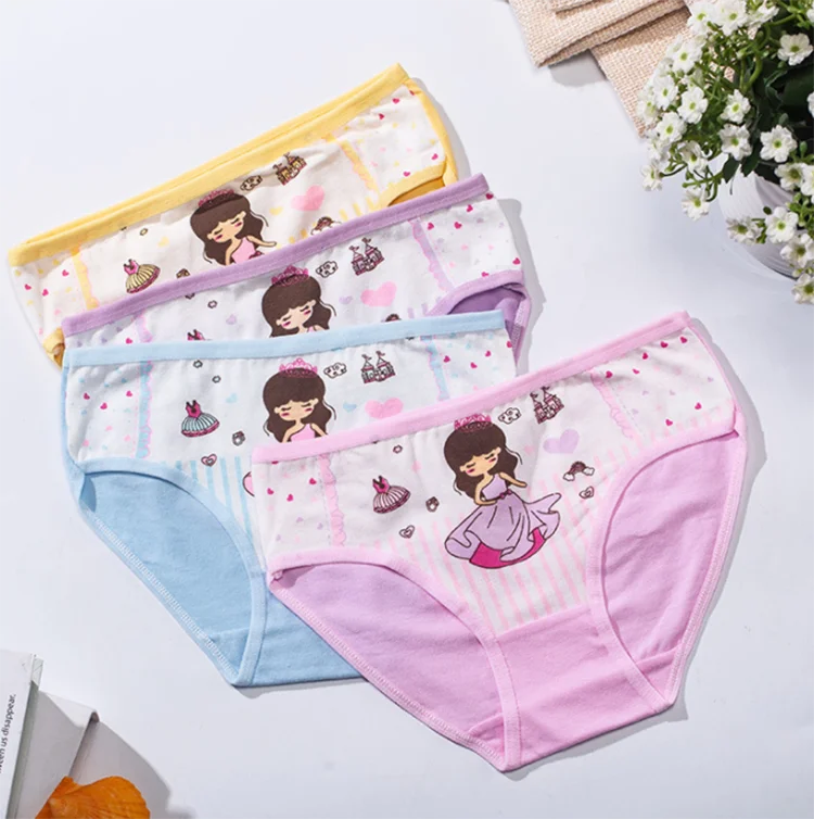 High quality cotton little girls cute underwear wholesale kids panty children kids underwear for sale