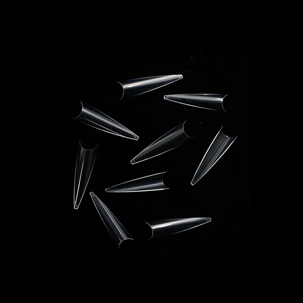 600pcs False Nails Complement Single size 4 5 6 Stiletto French False Nail Tips