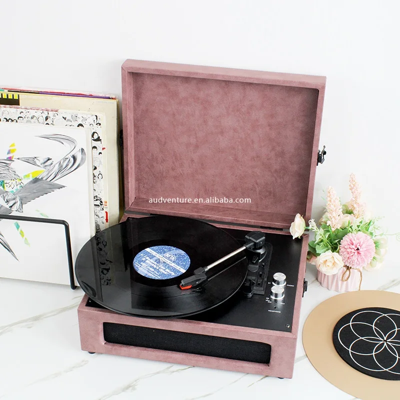 Manufacturer wholesale Upgraded Gramophone Portable Mobile Phone Antique Turntable Phonograph  Products Blue Tooth Record Player