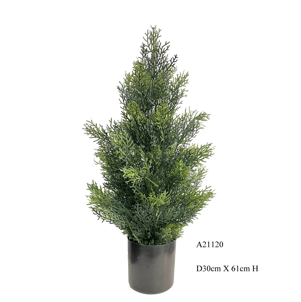 3 4 5 6 7 8 9 10 11 12 foot Artificial plant outdoor tuja arborvitae cedar cypress topiary tree potted UV rated