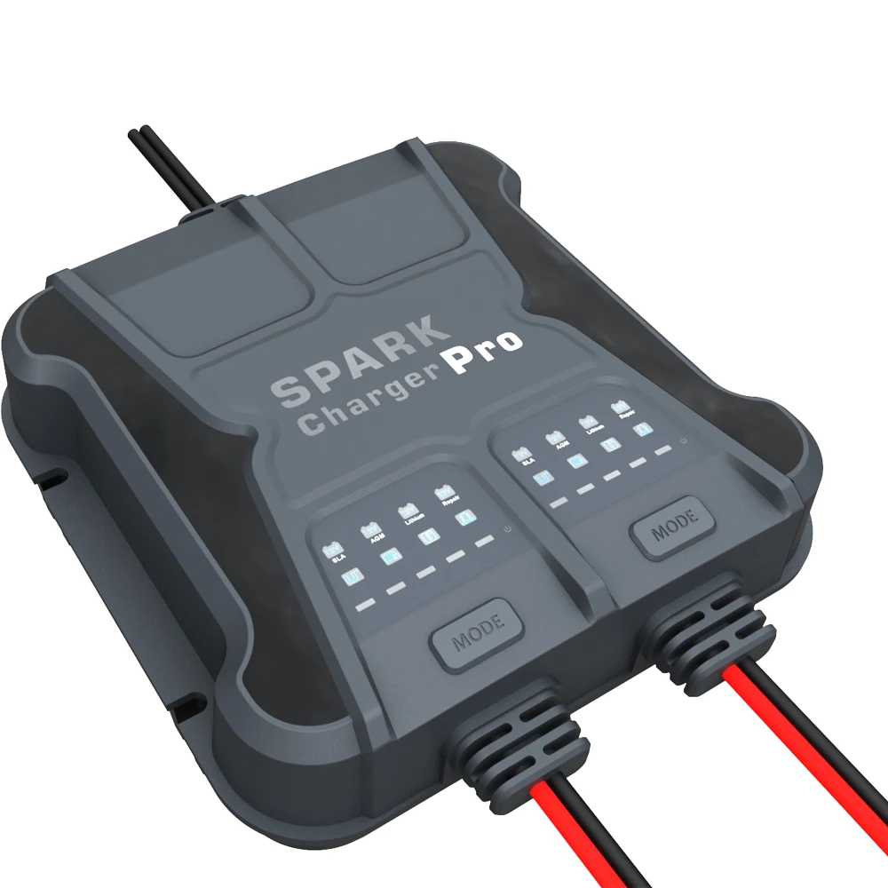 12V/10A battery charger 2 banks output each bank 5 Amps marine charger IP65 waterproof high quality  factory price