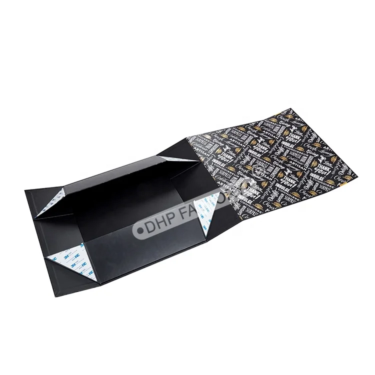 Luxury Custom Logo Hijab Set Dubai Hoodie Jacket Sportswear Packaging Magnetic Flip Open Folding Box