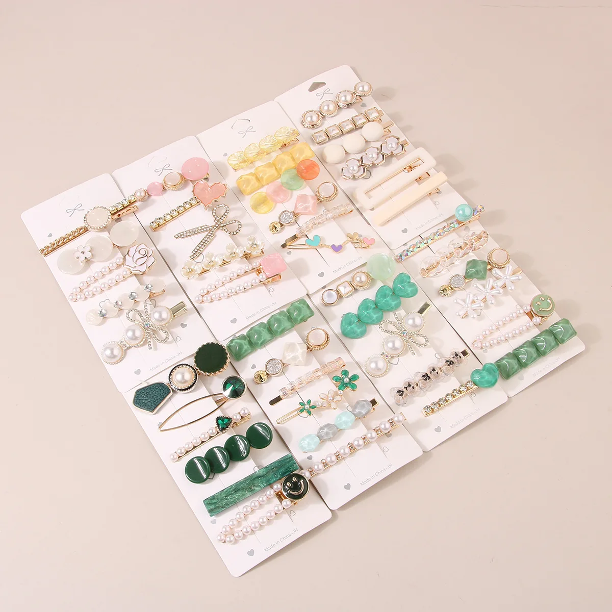 New Lovely Pearl Hairpin Set Diamond Side Hair Clip for Women Girl One-line Headwear Accessories Wholesale