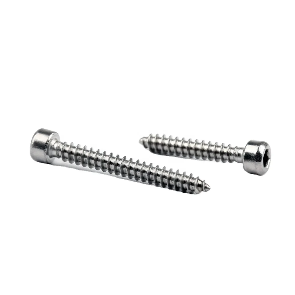 M2 M2.3 M2.6 M3 M3.5 M4 M5 M6 Stainless Steel 304 Allen Head Self Tapping Screws