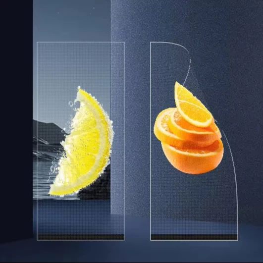 Hd-Transparent P6 High Transparency Quick Installation Brightness Full Color SMD Flexible Transparent Led Film Screen