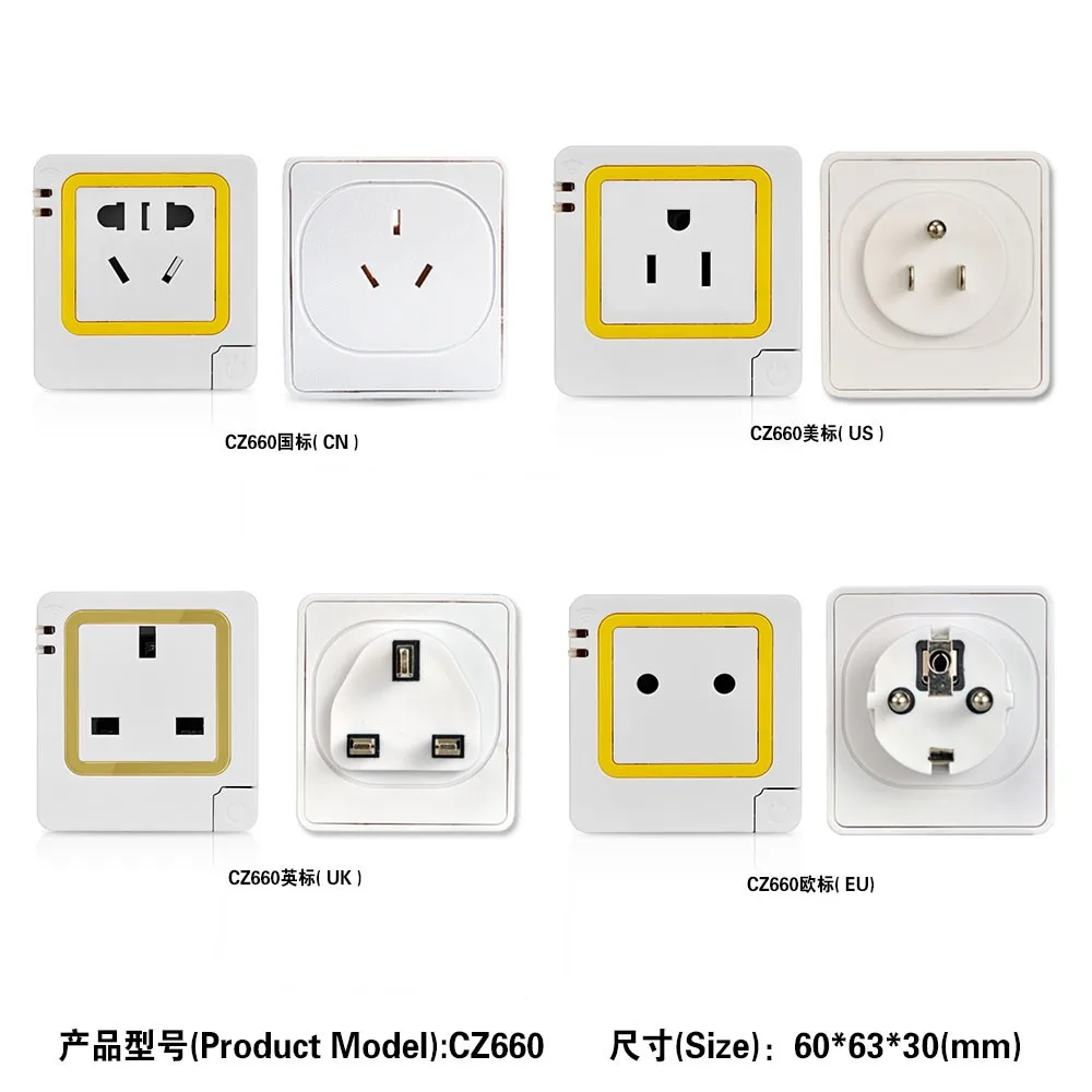 Factory US UK EU FR Smart Home Life Outlet Shell Wall Power Socket Switches WIFI Smart Plug Plastic Enclosure