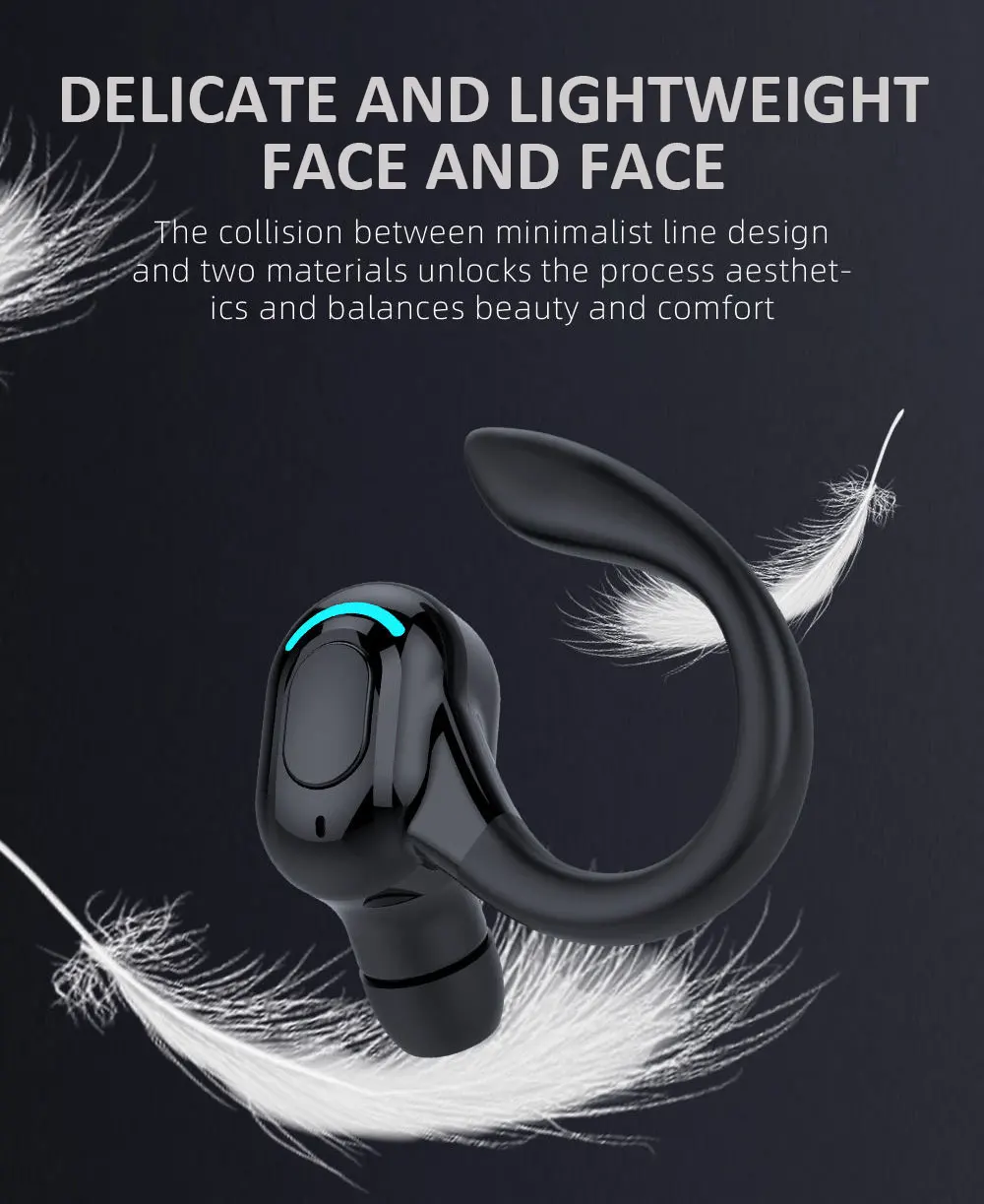 Wholesale Customized Free Sample Earphone Sport Earbuds Noise Cancelling Hanging Mini Earphone Wilress Earbuds