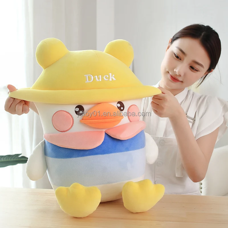 2022 new arrival 25cm duck stuffed plush little yellow duck plush animal toy custom character duck doll