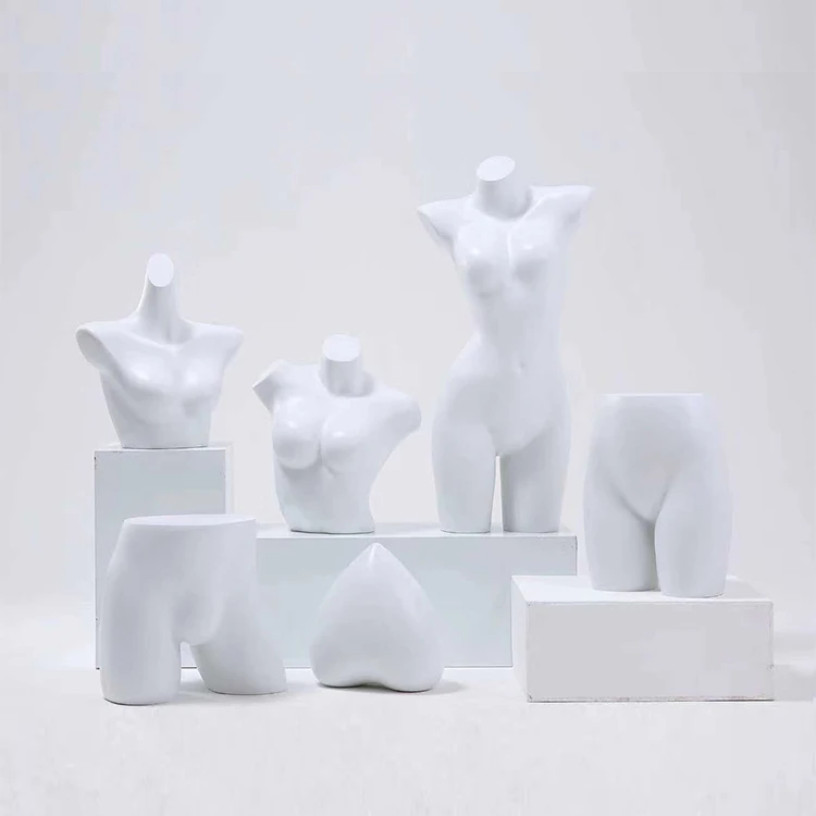 clothing plastic white half body sexy man hip female lingerie underwear mannequin