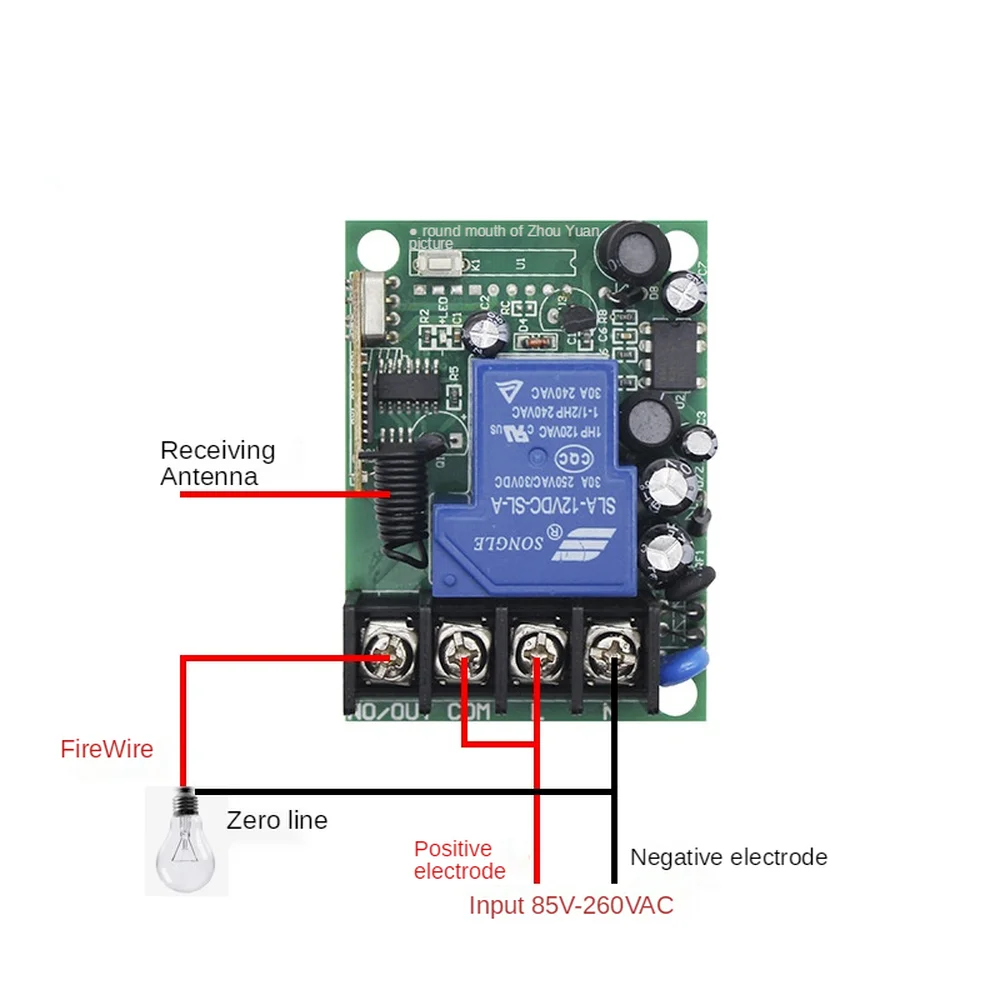 wireless switch remote control 220 volt for Motor Barrier Gate Lamp Switch