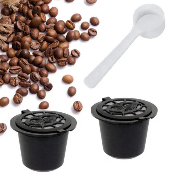Nespresso Dolce Gusto Refillable Coffee Capsules, Plastic Filter Basket Cup