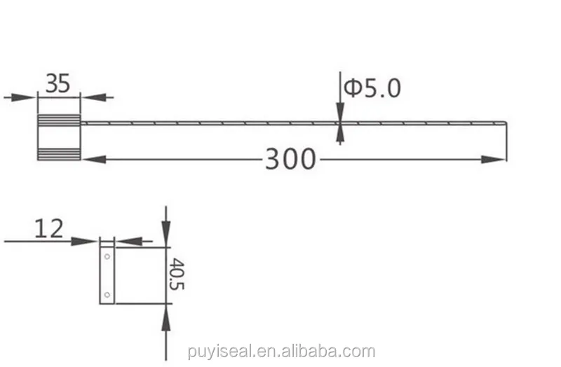 5.0mm High Security Tamper-Evident Aluminum Alloy Rope Seal Safety Cable Wire seal