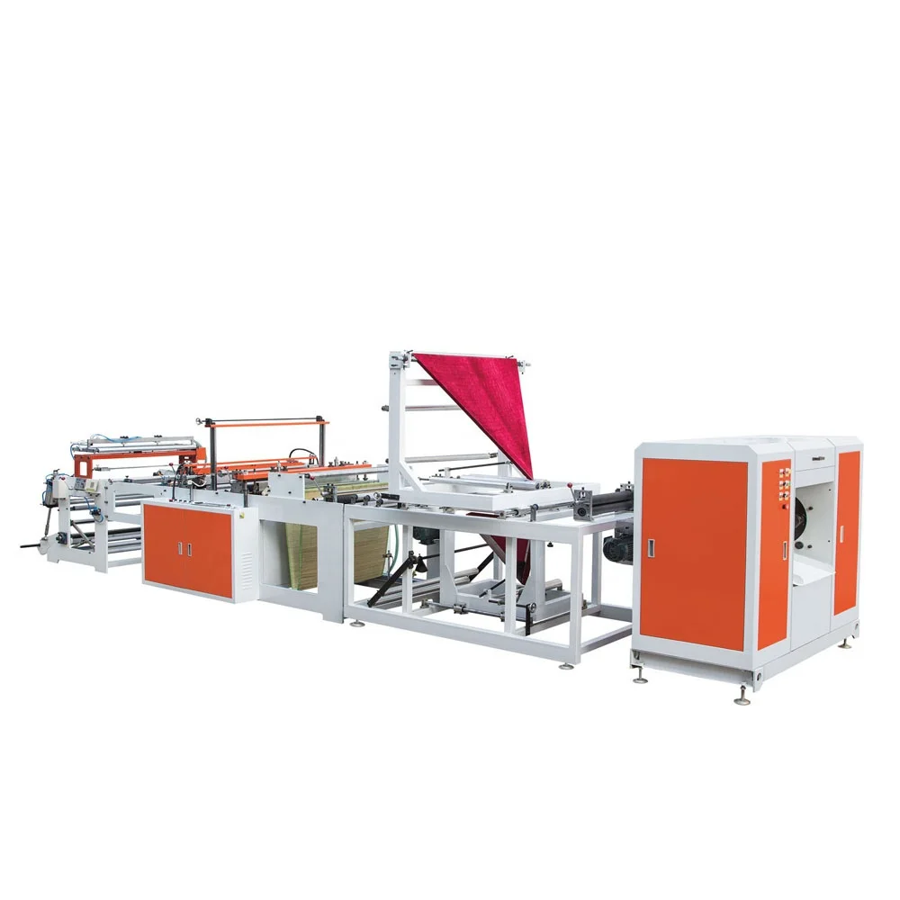 DZB500 Plastic PE HDPE T shirt Carry Shopping Small Nylon Polythene Rolling Linkage Garbage Bag Making Machine Price