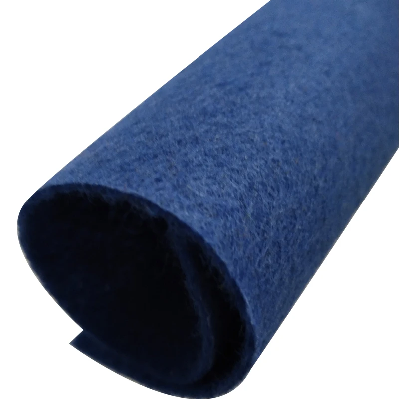 Non woven needle punched outdoor wedding stage carpet exhibition red carpet with protective film