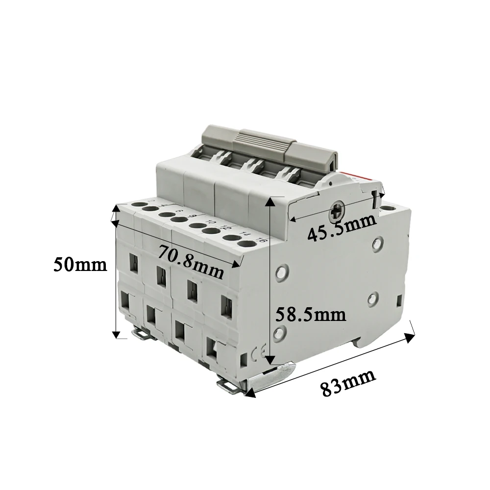 SF419G 40A 63A Manual Transfer Switch Dual Power Din Rail 4p Ac Isolation Switch Manual Modular Changeover Switch Mts